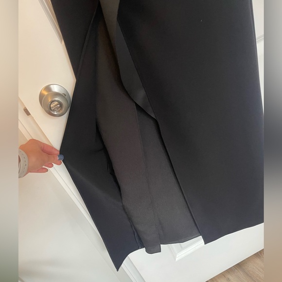 Black Floor Length Formal Maxi Dress Halston Heritage NWT - Picture 14 of 16